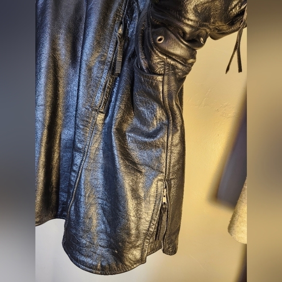 Interstate Men's black leather jacket sz 2XL - Picture 9 of 12